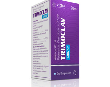 Vitaa Trimoclav 400/57 Oral Suspension 70ml